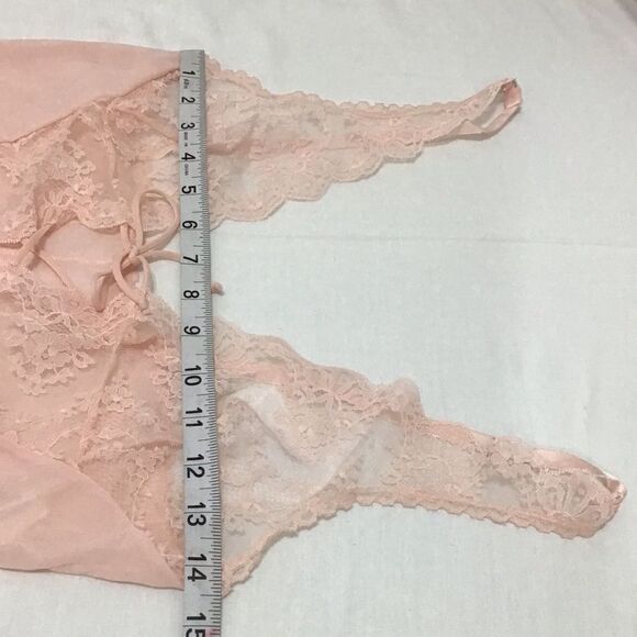Formfit Rogers Vintage Baby Pink Bodysuit Mushroom Style Size 34/12 - Picture 11 of 14